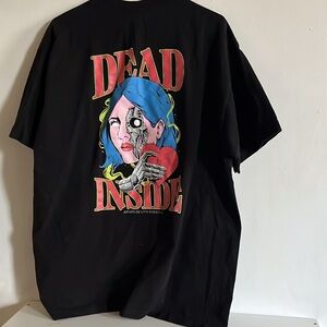 LINDA FINEGOLD A$$HOLES LIVE FOREVER Size XL Black Graphic Tee - Dead Inside